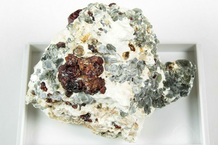 Hydroxylclinohumite & Clinochlore Crystals in Talc - Afghanistan #317308